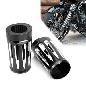 Cache-curseur de fourche avant chromé en aluminium CNC style cam pour <span class=keywords><strong>Harley</strong></span> Touring Road King 1980 et plus - Product Image 1