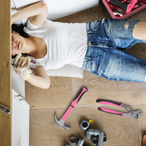 Juego de Herramientas para el Hogar de Alta Calidad, 32 Piezas, Color Rosa, con Bolsa de Almacenamiento, para Reparaciones Domésticas - Product Image 4