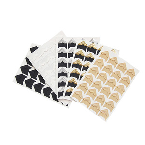 Onemax 24 feuilles/lot, 360 coins <span class=keywords><strong>photo</strong></span> autocollants noirs sans acide, résistants à la déchirure, <span class=keywords><strong>pour</strong></span> album <span class=keywords><strong>photo</strong></span> et journal DIY - Product Image 3