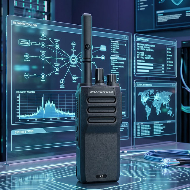 4/5W Intercom UHF VHF Digital DMR Long-range Walkie-talkie IP55 Waterproof for Motorola MOTOTRBO R2 Portable Two-Way Radio