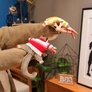 Juguete de Peluche de Simulación de una <span class=keywords><strong>Criatura</strong></span> Tipo Canguro, Figura Magnética de Possum, Pequeño Juguete de Peluche Magnético de Ardilla Voladora - Product Image 2