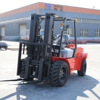 Chariot élévateur diesel tout-terrain QingCha 3,5 tonnes, équipement tout-terrain 4x4, chariot élévateur tout-terrain, livraison directe d'usine
