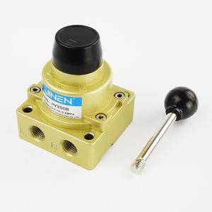 Vanne directionnelle manuelle Jinen Hv200b 12 mm à levier pneumatique, commande de réversal trois positions quatre voies - Product Image 2