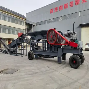 Best Selling Gold Ore River Stone Combination Crusher Mobile Pe 500*750 Jaw Crusher Diesel Or Motor Version