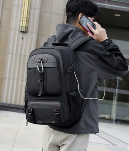 Sac à dos multifonctionnel de grande capacité personnalisé avec port USB, sac à dos de voyage imperméable pour ordinateur portable pour hommes, sacs d'ordinateur tendance - Product Image 6