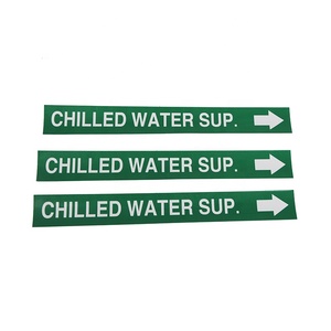 Tùy chỉnh tốt nhất ngoài trời PVC nhà máy PVC khí đốt tự nhiên cảnh báo đường ống nhận dạng dòng chảy nhãn dán - Product Image 5