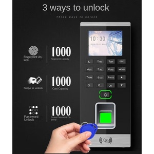 Hotel Lobby Office <strong>Fingerprint</strong> Password <strong>Card</strong> Attendance Indoor/Outdoor <strong>Access</strong> <strong>Control</strong> Machine Waterproof ABS for Indoor Outdoor - Product Image 2