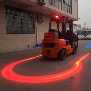 Luz <span class=keywords><strong>Led</strong></span> de seguridad para carretilla elevadora en forma de U, lámpara de advertencia de zona de arco azul - Product Image 2