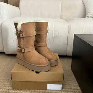2026 New Design High Quality Women's Classic Snow Winter <strong>Boots</strong> Casual Indoor Outdoor Satin and Suede <strong>Uggs</strong> with Fur Insole - Product Image 4