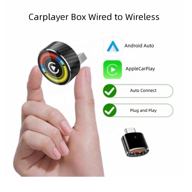 2026 New Product Multi Functional Wireless CarPlay & Android Auto Adapter BT&WIFI, Navigation, Satellite for Most Vehicles