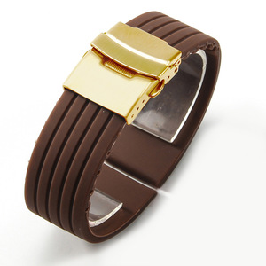 สายนาฬิกาซิลิโคนลายปากแบนสามารถใช้แทนของ tensoo Omega DW <span class=keywords><strong>Seiko</strong></span> Submariner แบบละเอียด City Casio - Product Image 1