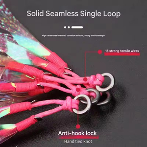Nouvelle leurre métallique réfléchissante effet peau <span class=keywords><strong>de</strong></span> poisson, avec hameçon simple sans soudure pour attirer les poissons, jig métallique avec hameçon double assisté - Product Image 3