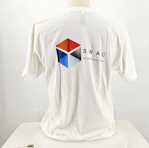 T-shirts unisexes design 180 g/m² été oversize impression numérique personnalisée respirant étiquettes personnalisées T-shirt en coton blanc pour homme - Product Image 5