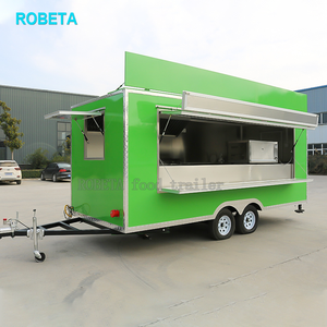 Chariot <span class=keywords><strong>de</strong></span> nourriture mobile Fs500 Green Food Cart, remorque alimentaire, intérieur en acier inoxydable, <span class=keywords><strong>camion</strong></span> <span class=keywords><strong>de</strong></span> nourriture - Product Image 2