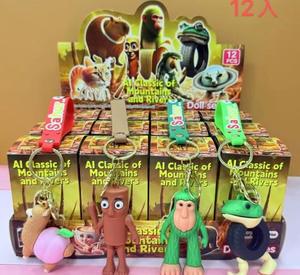 24 Pcs/set Italian Brainrot Tung Tung Tung Sahur Blind Box Toys Tralalero Tralala <b>Action</b> <b>Figure</b> Keychain Collectible Ornaments - Product Image 1