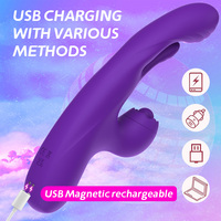 3 in 1 Damen Sexspielzeug mit 10 Flattern 10 Vibrieren & 10 Klopfen G-Punkt Vibratoren Klitoris Nippel Anal Stimulator Vibrator