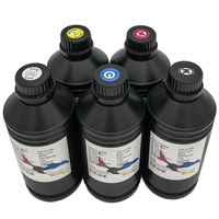 Encre UV DTF haute densité 500ml 1000ml Fcolor LED Encre UV autocollante pour impression numérique Compatible avec les imprimantes Epn