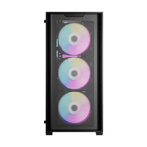G25 BK ATX Gaming <b>Case</b> with 6 Pre-installed RGB <b>Fans</b> Mesh Front Tempered Glass USB 3.0 Mid Tower - Product Image 5