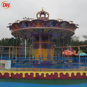 Directo de Fábrica: Atracción de Sillas Voladoras de 24 Asientos con Iluminación LED Nocturna y Estructura Antioxidante para Ferias, Tipo O Planes Ride Swing Ride - Product Image 4