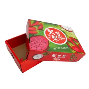 제조 업체 중국 사용자 정의 로고 인쇄 Rsc 또는 상단 및 하단 상자 유형 뚜껑 재활용 골판지 종이 토마토 감자