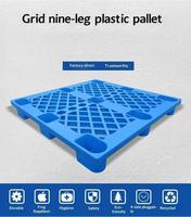 Palette en plastique simple face de haute qualité 900*900, style européen, à mailles, neuf pieds, transport de marchandises 4 directions, Jaythen JN-9090 0.3T