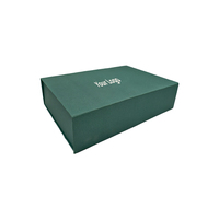 Boîtes cadeaux magnétiques vert forêt personnalisables, solutions d'emballage de détail en carton ondulé pour t-shirts, écharpes, vêtements pour bébés, en gros