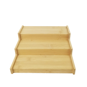 9 cái trong suốt cao thủy tinh borosilicate gia vị thảo mộc lưu trữ thực phẩm Jar <span class=keywords><strong>Set</strong></span> với tre gỗ đứng - Product Image 3