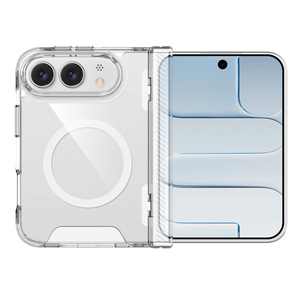 Funda Protectora para iPhone Duo Fold con Lente de Pantalla Elevada de 1.2mm, Transparente, Rígida, Antiarañazos, con Anillo Magnético Integrado, Antigolpes, Delgada - Product Image 2