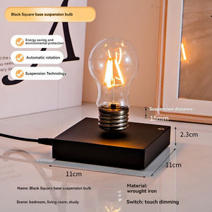 HCNT Ampoule à lévitation magnétique Lampe flottante rotative sans fil Ampoule à led Lampe de table Cadeaux personnalisés - Product Image 4