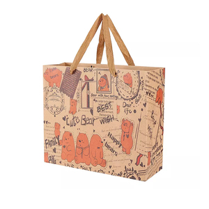 Expédition rapide Bon prix Sac en papier couché imprimé de Noël marron personnalisé pour infusion au détail et utilisation de préservatif - Product Image 3