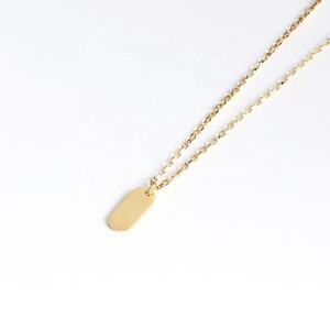 Collar personalizado grabado con palabras traviesas, joyería personalizada de acero inoxidable con cadena de eslabones, etiqueta dorada para adultos - Product Image 3