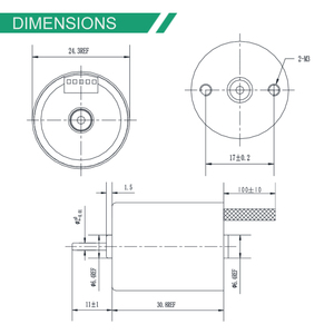 Motor Bibo de 24 mm, 5.7 mN.m, 12 V, 2.4 W, Motor de Engranajes sin Escobillas, Motor sin Escobillas Económico - Product Image 2