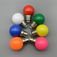 Ampoule LED pratique E26/E27/B22, lumière colorée, étanche, décoration de festival en extérieur, ampoule globe G45 pratique, alimentation CC/CA