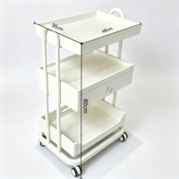 Chariot de Salon de Beauté et Spa au Meilleur Prix, en Plastique Durable, avec Roues, pour Coiffure