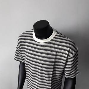 Mixed Color <b>Beaded</b> Short T-Shirt Men's 2025 Summer American Retro Lazy <b>Loose</b> Casual Round Neck Sleeveless Breathable Top - Product Image 4