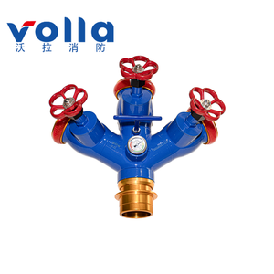 Volla Válvula Divisora de Agua para Manguera Contra Incendios de 3 Vías con Manómetro, Válvula en Y de Aluminio 6061 con Estabilización de Flujo de Alta Presión de 2.5 MPa - Product Image 1