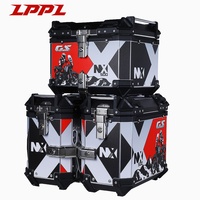 Prix direct usine – Lot de 3 valises en alliage d'aluminium étanches grande capacité pour coffre arrière de moto de tourisme