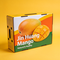 Op maat bedrukte mango verpakkingsdozen, sterke anti-knus kartonnen fruitverzenddozen