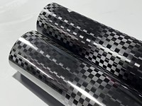 Vinilo PVC para Autos de Alto Brillo, con 2 Años de Garantía, para Cambiar el Color de Todo el Vehículo, Libre de Burbujas, Película de Vinilo con Efecto Fibra de Carbono, Gran Venta
