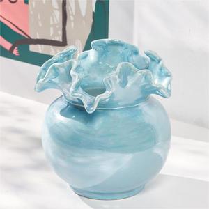 Vase en céramique créatif de style nordique rêveur pour la maison, le séjour, la décoration artistique de fleurs séchées - Product Image 6