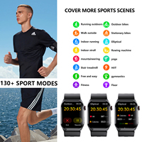 Jam Tangan Pintar Sport Android F520 Berkualitas Tinggi Unisex Layar Sentuh IPS Persegi Asisten Suara Tahan Air IP67 Daya Tahan Baterai Lama