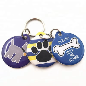 Etiqueta de Identificación para Mascotas con <span class=keywords><strong>Collar</strong></span> de Cuero Auténtico Personalizado, Etiqueta de Identificación para Perros con Código QR Antipérdida, Etiqueta de Metal para Mascotas - Product Image 5