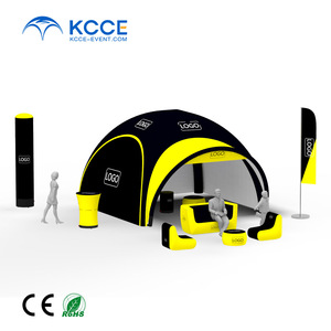 Tenda Promosi Tiup Kustom Bermerek untuk Olahraga, Tenda Kanopi Tiup Kedap Udara Model Spider untuk Acara - Product Image 1