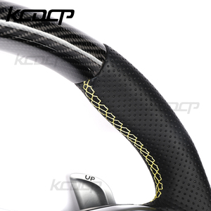 Ajustement pour Mercedes Benz classe A A200 A180 A260 A45 C63 W205 W204 C300 W222 G55 G500 ancien modèle au nouveau <span class=keywords><strong>volant</strong></span> en fibre de carbone - Product Image 3