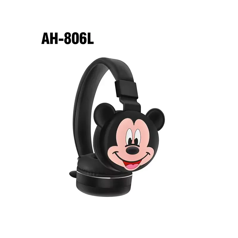 Casque d'écoute Mickey Mouse AH806L Casque d'écoute BT sans fil Casque d'écoute stéréo antibruit
