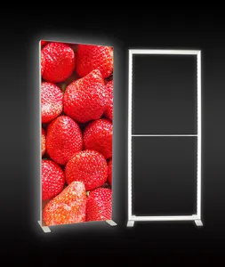 Lingtong ışık kutusu Led çerçeve reklam yapışkanlı çerçeve Led ışık ışık kutusu es kumaş için Pvc çerçeve Led ışık ışık kutusu Lightbox standı