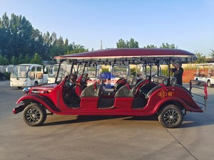 Red Electric Classic Vintage Sightseeing Bus (11-<b>Passenger</b> Sightseeing Vehicle) - Product Image 6