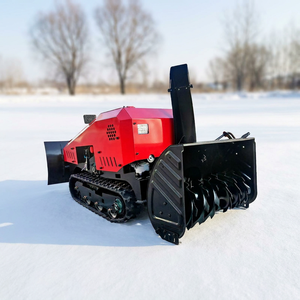 Souffleuse à neige robotisée télécommandée, souffleuse à neige professionnelle portable autopropulsée sans fil à batterie, à chenilles, à essence - Product Image 1