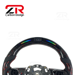 Volante de Fibra de Carbono Forjado con Pantalla LED para <span class=keywords><strong>Mini</strong></span> F54 <span class=keywords><strong>F55</strong></span> F56 F60 <span class=keywords><strong>Cooper</strong></span> S JCW R50 2015 2016 2017 <span class=keywords><strong>2018</strong></span> 2019 2020 2021 2022 - Product Image 2