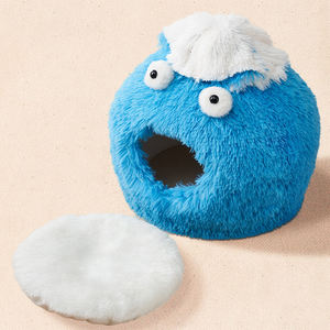 Best-seller Lit <span class=keywords><strong>pour</strong></span> chat en fausse fourrure Peluche douce Grotte fouisseuse Creative Monster Cat Cave Lit <span class=keywords><strong>pour</strong></span> chats Petits chiens - Product Image 4